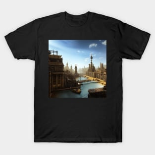 A nice view of a Steampunk City t-shirt T-Shirt